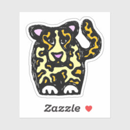 Custom-Cut Vinyl Sticker - Jayla Jaguar シール