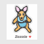 Custom-Cut Vinyl Sticker - Kelly Kangaroo シール (シート)