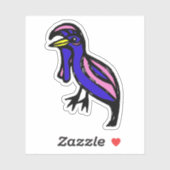 Custom-Cut Vinyl Sticker - Ula Umbrellabird シール (シート)