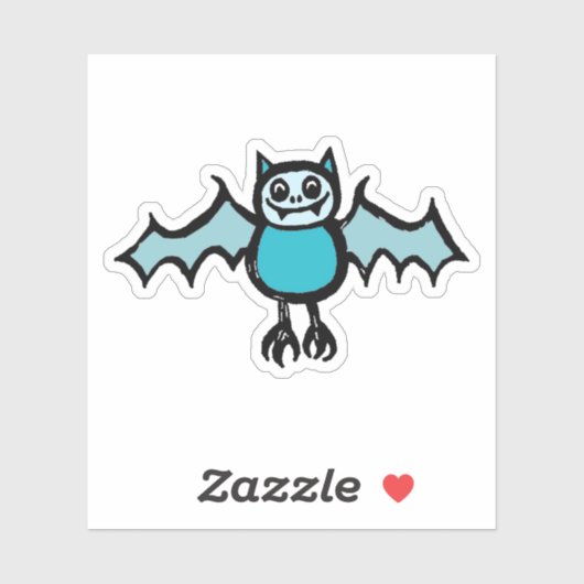 Custom-Cut Vinyl Sticker - Veronica Vampire Bat シール (シート)