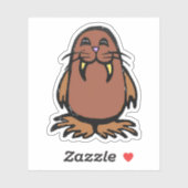 Custom-Cut Vinyl Sticker - Weston Walrus シール (シート)
