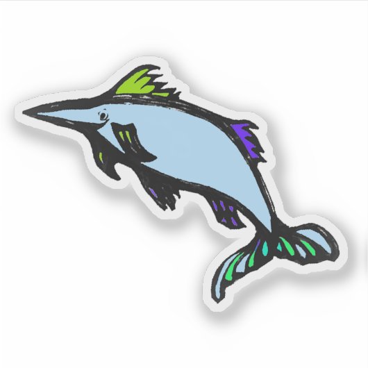 Custom-Cut Vinyl Sticker - Xola Xiphias Gladius シール (正面)