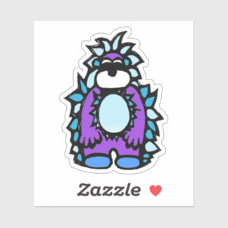 Custom-Cut Vinyl Sticker - Yardley Yeti シール