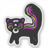 Custom-Cut Vinyl Sticker - Zenia Zorilla シール (正面)