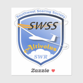 Custom-Cut Vinyl Stickers with SWSS Emblem シール