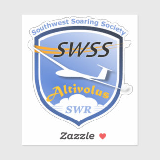 Custom-Cut Vinyl Stickers with SWSS Emblem シール