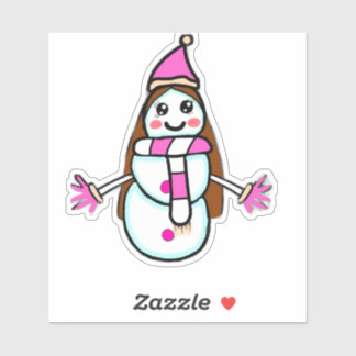 Custom-Cut Vinyl StickeWarm Winter Love – Originar シール