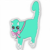 Custom-Cut Vinyl StickLolita.. A Turquoise Phanter シール (正面)