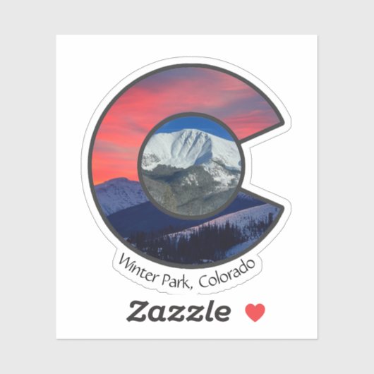 Custom-Cut Vinyl Winter Park Sticker シール (シート)