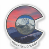 Custom-Cut Vinyl Winter Park Sticker シール (正面)