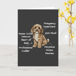 CUSTOM Cute Anatomy of a Cockapoo Dog Lover カード