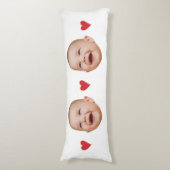 Custom Cute Baby Face One Photo ボディピロー (正面縦)