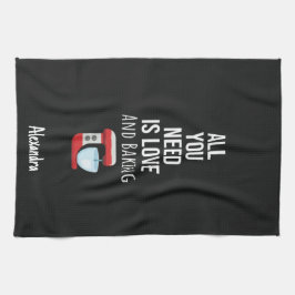 Custom Cute Baking Lover Gifts Baker Personalized キッチンタオル