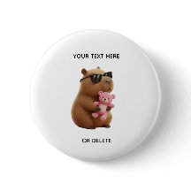Custom Cute Capybara Teddy Pin