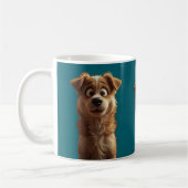 Custom Cute Dog Coffee Mug – Perfect Gift for Dog  コーヒーマグカップ (左)