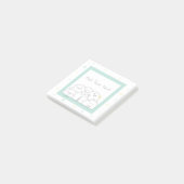 Custom Cute Ghost Family Girly Green Design ポストイット (アングル)