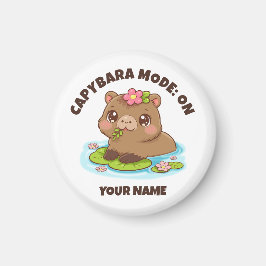Custom Cute Kawaii Capybara Mode マグネット