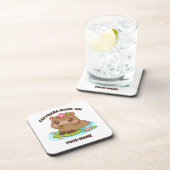 Custom Cute Kawaii Capybara Mode Coaster コースター (右側)