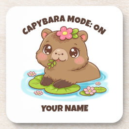 Custom Cute Kawaii Capybara Mode Coaster コースター
