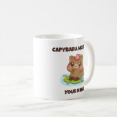 Custom Cute Kawaii Capybara Mode Coffee Mug コーヒーマグカップ (正面右)