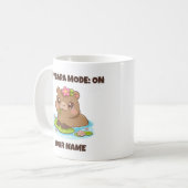 Custom Cute Kawaii Capybara Mode Coffee Mug コーヒーマグカップ (正面左)