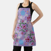 Custom Cute Kidcore Confetti Floral & Vine Pattern エプロン (インサイチュ)