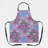 Custom Cute Kidcore Confetti Floral & Vine Pattern エプロン (正面)