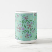 Custom Cute Kidcore Confetti Floral & Vine Pattern コーヒーマグカップ (中央)