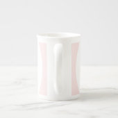 Custom Cute Pink Bow Girl Kids ボーンチャイナマグカップ (裏面)