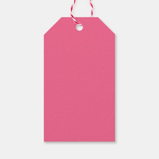 Custom Cute Pink Cowboy Boot Howdy Valentine's  ギフトタグ (裏面)