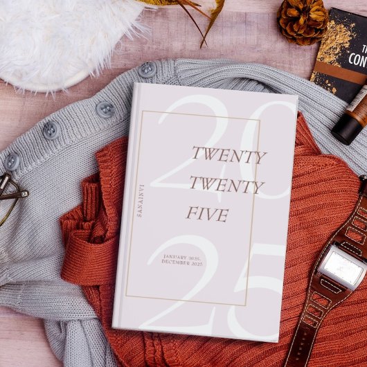 Custom Cute Pink Minimal 2025 Calendar  Planner プランナー手帳