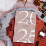 Custom Cute Pink Minimal 2025 Calendar  Planner プランナー手帳<br><div class="desc">Stay organized in style with this elegant 2025 Zazzle planner. Featuring a modern, minimalist design with soft, earthy tones and a bold "2025" on the cover, this planner is perfect for keeping track of your daily schedule, goals, and important events. The sleek spiral binding ensures easy use, while the customizable...</div>