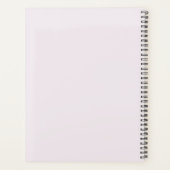 Custom Cute Pink Minimal 2025 Calendar  Planner プランナー手帳 (裏面)