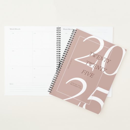 Custom Cute Pink Minimal 2026 Calendar  Planner プランナー手帳 (ディスプレー)