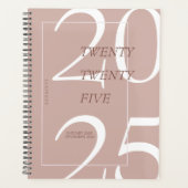Custom Cute Pink Minimal 2026 Calendar  Planner プランナー手帳 (正面)