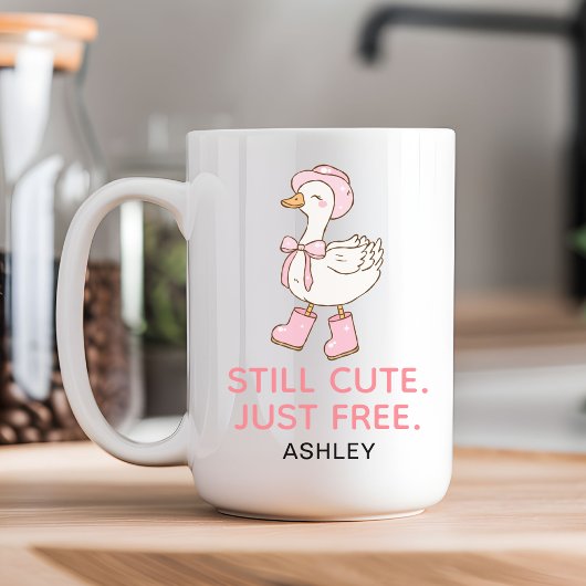 Custom Cute Pink Retired Coffee Mug Gift for Women コーヒーマグカップ