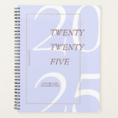 Custom Cute Purple Minimal 2025 Calendar  Planner プランナー手帳 (正面)