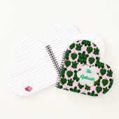 Custom Cute Turtle Leaves Seamless Pattern,  ノートブック (内部)
