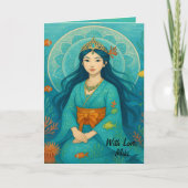 Custom Cute Whismusical Underwater Princess カード (正面)