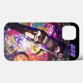 Custom Cyberpunk Anime Girl Ninja Kunoichi Case-Mate iPhoneケース (裏面 (横))