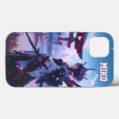 Custom Cyberpunk Anime Japanese Miko Torii Gate Case-Mate iPhoneケース (裏面 (横))