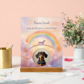 Custom Dachshund Rainbow Bridge Acrylic Sign アクリルサイン (ウェディング)
