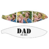Custom Dad Est. Year Photo 3-Picture Keepsake バスケットボール (パネル)