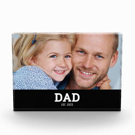 Custom Dad Established Modern フォトブロック (正面)