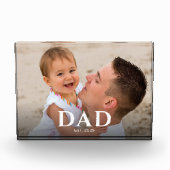 Custom Dad Established Modern Photo フォトブロック (正面)