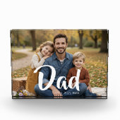 Custom Dad Established Modern Script フォトブロック (正面)