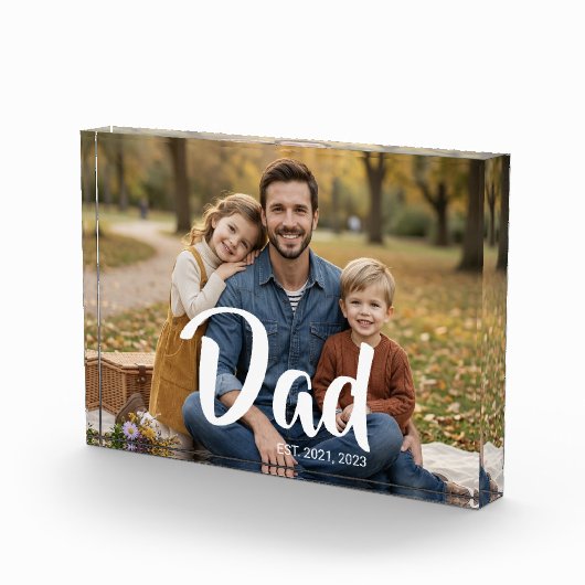 Custom Dad Established Modern Script フォトブロック (右)