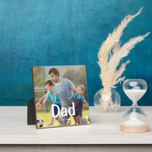 Custom Dad Established Photo フォトプラーク (インサイチュ)