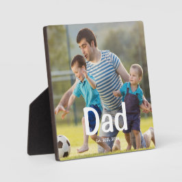 Custom Dad Established Photo フォトプラーク
