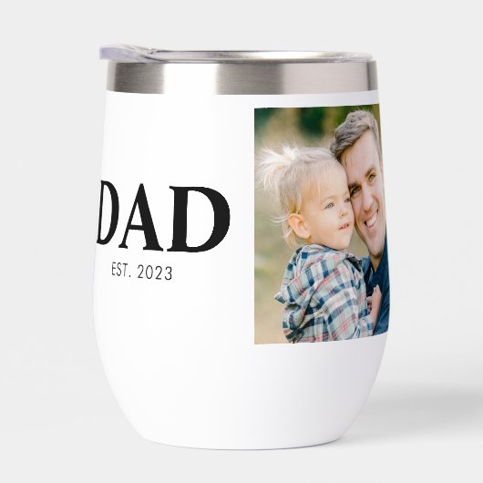 Custom Dad Established Photo Fathers Day (右面)